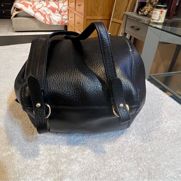 Coach Derby Black Pebbled Leather Backpack - Picture 3 of 10